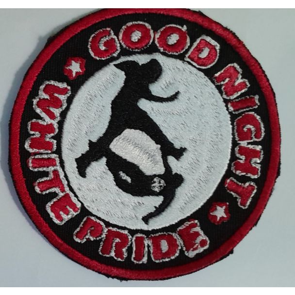 PARCHE BORDADO GOOD NIGHT WHITE PRIDE