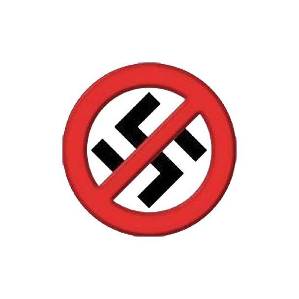 CHAPA GRANDE A37 - PROHIBIDO NAZIS 100