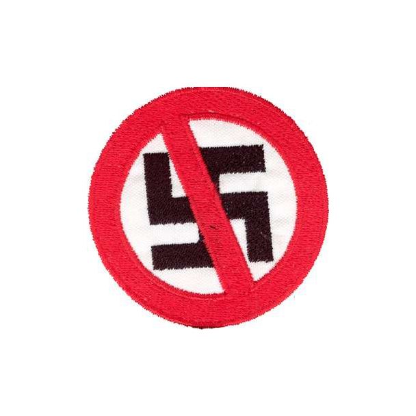 PARCHE BORDADO PROHIBIDO NAZIS 100