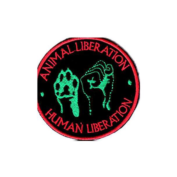 PARCHE BORDADO LIBERACIÓN ANIMAL Y HUMANA 100