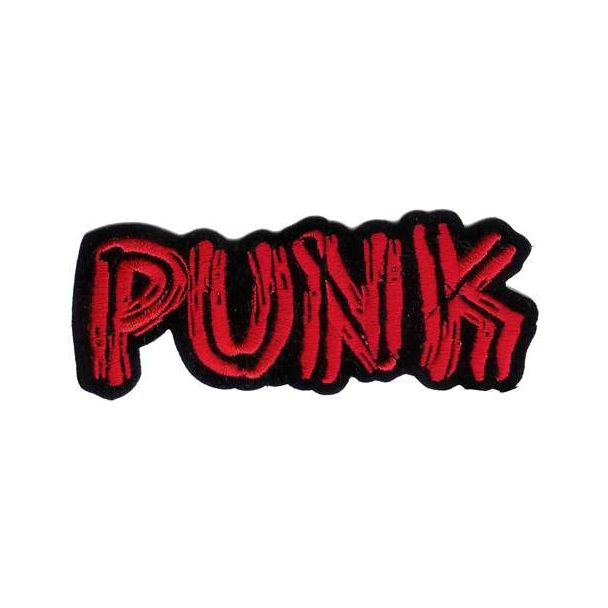 PARCHE BORDADO PUNK ROJO 100