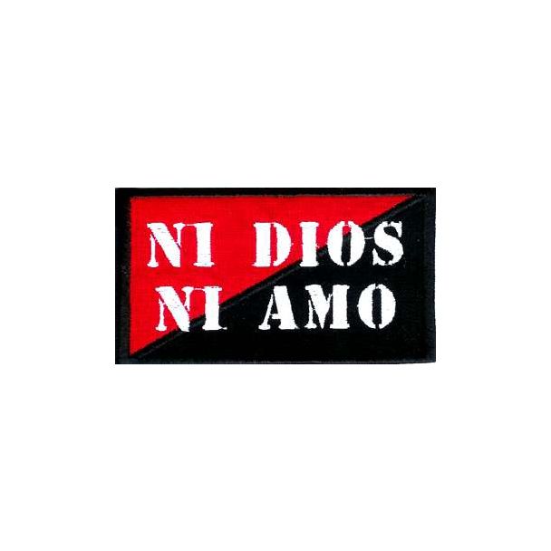 PARCHE BORDADO NI DIOS NI AMO (CNT) 100