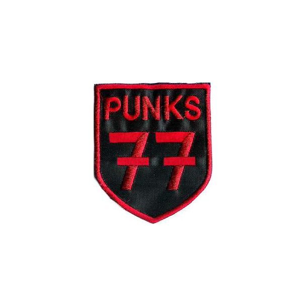 PARCHE BORDADO PUNKS 77 (ESCUDO) 100