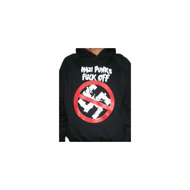 NAZI PUNKS FUCK OFF Sudadera Sin Cremallera con Caputcha 100