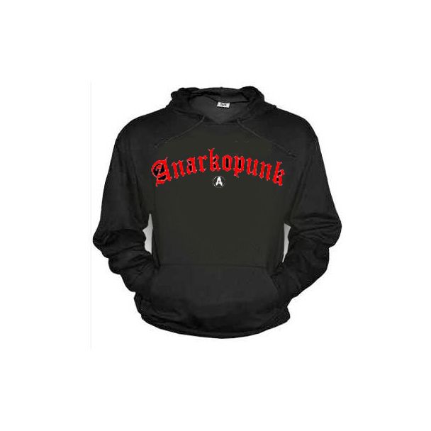 ANARKOPUNK Sudadera Sin Cremallera con Caputcha 100