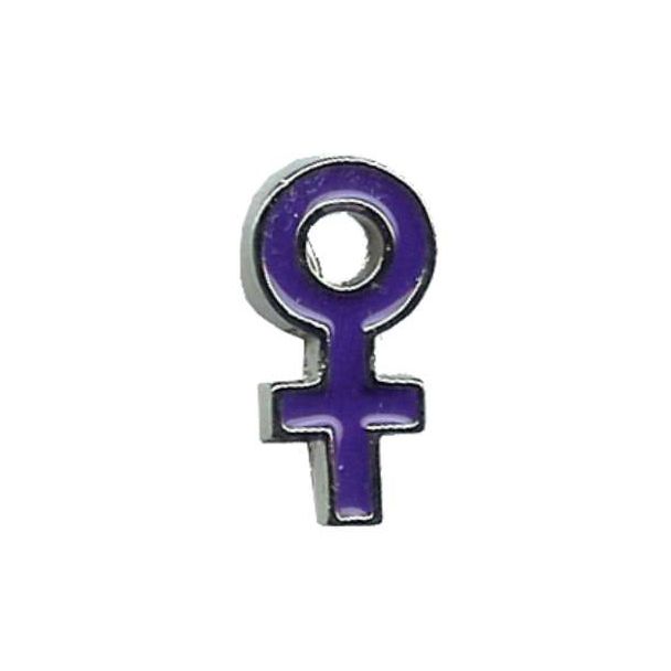 CHAPA METÁLICA 209 SIMBOLO FEMINISTA MORADO 100