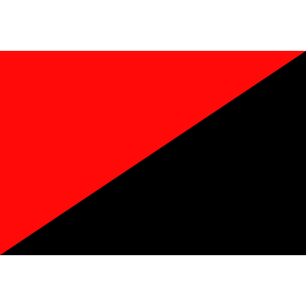 BANDERA ROJA Y NEGRA