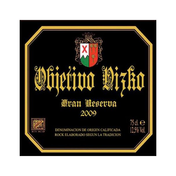 OBJETIVO VIZKO   Gran reserva 2009 100