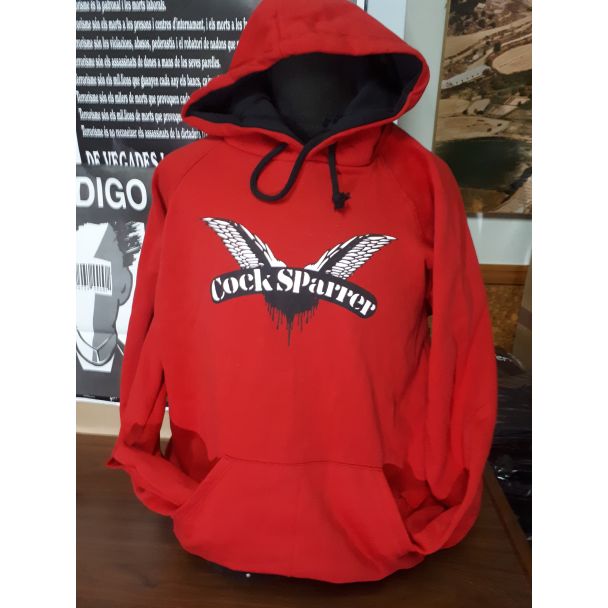 COCK SPARRER Sudadera Sin Cremallera con Caputcha 100