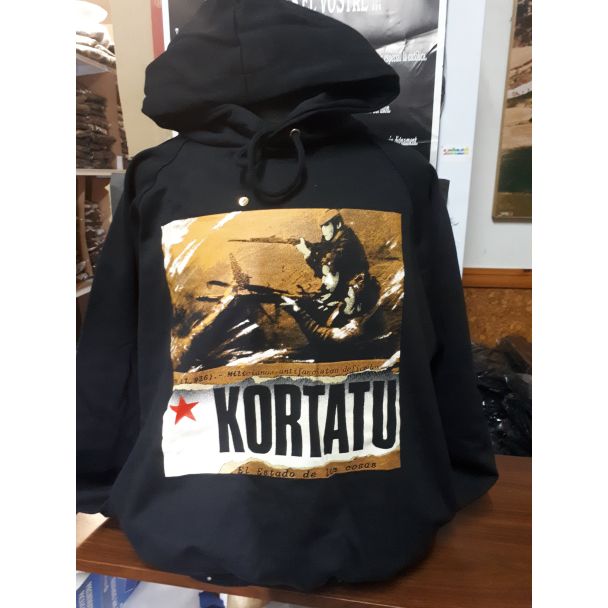 KORTATU El estado de las cosas Sudadera Sin Cremallera con Caputcha