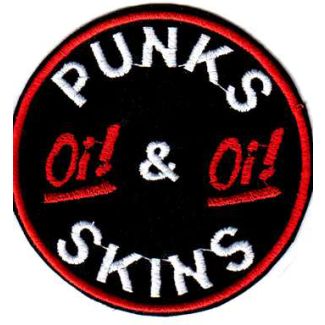 PARCHE BORDADO  PUNKS & SKINS 100