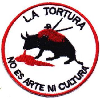 PARCHE BORDADO TORTURA NO ES ARTE 100