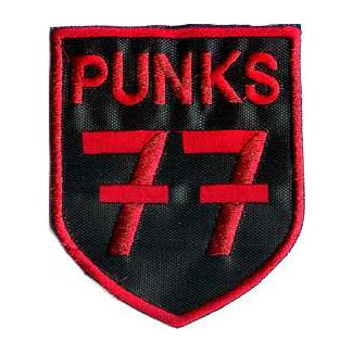 PARCHE BORDADO PUNKS 77 (ESCUDO) 100