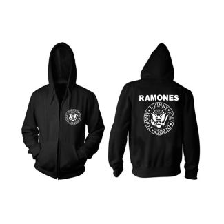 RAMONES LOGO Sudadera Con Cremallera y Caputcha  100