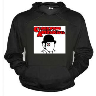 CLOCKWORK ANTIFASCISTA Sudadera Sin Cremallera con Caputcha 100