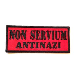 PARCHE BORDADO NON SERVIUM - ANTINAZI 100