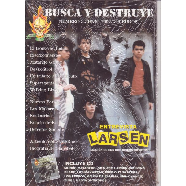 BUSCA Y DESTRUYE #3 (2002) FANZINE+CD