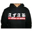 A.F.A.B.  All fascists are Bastards Sudadera Bordada Sin Cremallera con Capucha 100